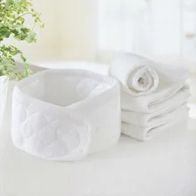 3 шт. для новорожденных хлопок Уход за пуповиной хлопчатобумажное одеяльце для детей теплый сплошной белый цвет протектор тела одеяла