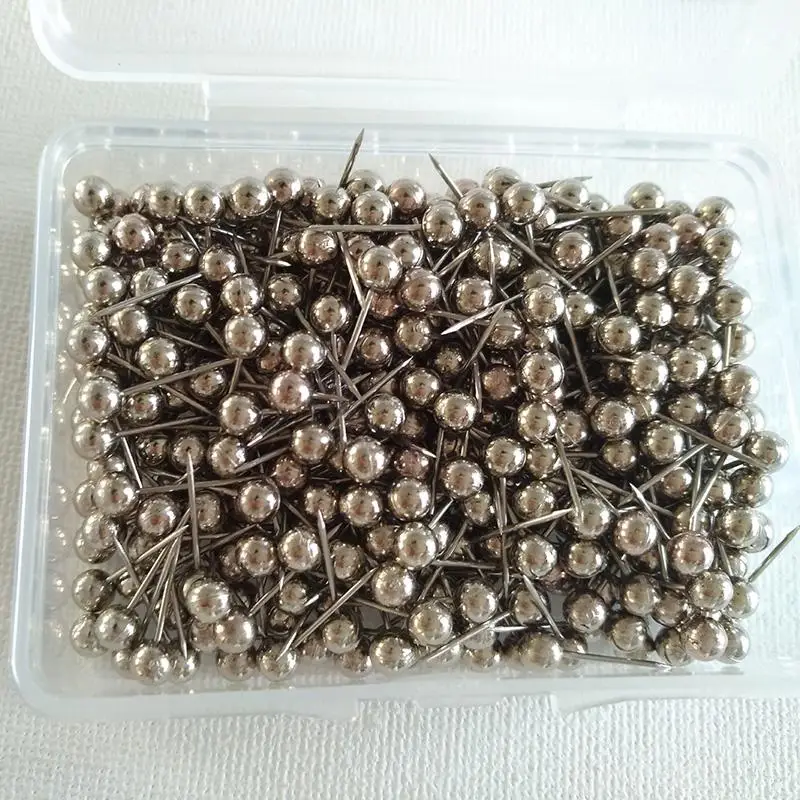 BLEL Hot Map Tacks Push Pins с 1/ 5 дюймовой круглой пластиковой головкой и стальной точкой 400