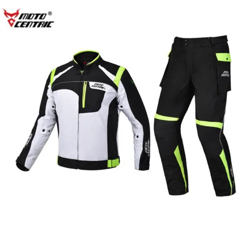 

MOTOCENTRIC Motorcycle Jacket Waterproof Moto Jacket + Motorcycle Pants Riding Racing Motorbike Clothing Moto Body Armor
