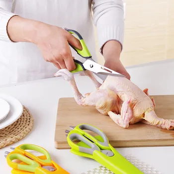 

30pcs/lot Multifunctional Scissors Magnetic Detachable 2 in 1 Kitchen Can Suck Attached Refrigerator Kitchen Tool Knives