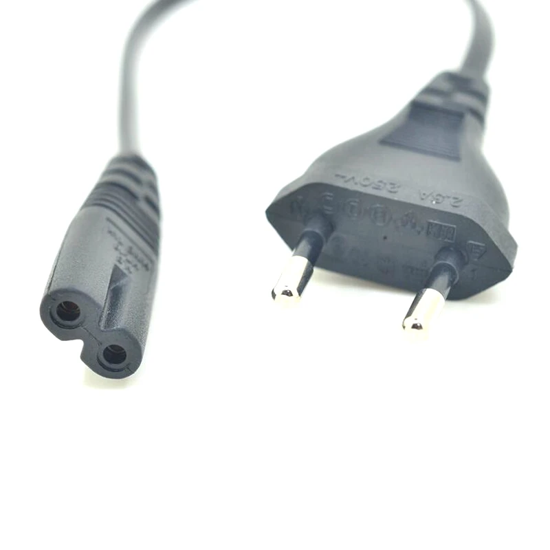 

0.2M VDE European EU 2PIN Plug To IEC320 IEC 320 C7 Power Cable Short Digital products Portable cord 20cm