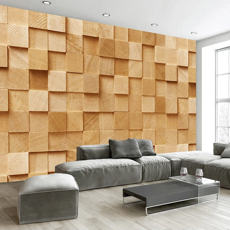Latest Modern Simple Square Stereo 3d Mural Wallpaper Living Room Bedroom Fashion Interior Decor Wall Painting Papel De Parede Wallpapers Aliexpress