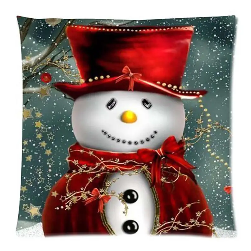

Pillow cover 45cm*45cm Cotton Linen Merry Christmas Pillow Cases Cotton Linen Sofa Cushion Cover decorative Kissenbezug july30