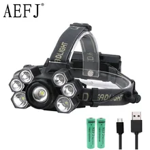 5000 люменов 7 светодиодный налобный фонарь XML T6 XPE головной светильник водонепроницаемый Головной фонарь вспышка лампа для кемпинга похода рыболовный светильник+ 18650+ зарядное устройство USB