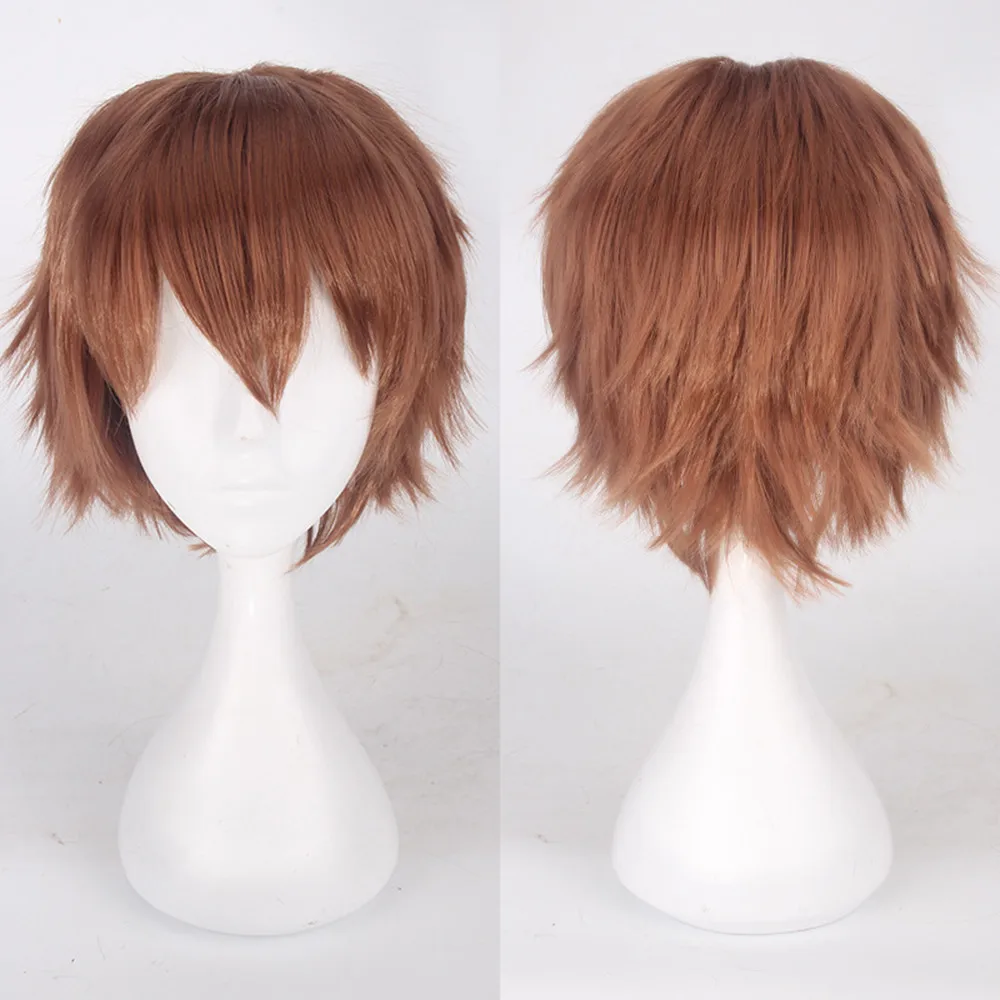 SALE Unisex Fashion Multi Color Short Straight Hair Wig Anime Party Cosplay Full sell Wigs 35cm High Temperature Fiber Gift SALE Unisex Fashion Multi Color Short Straight Hair Wig Anime Party Cosplay Full sell Wigs 35cm High Temperature Fiber Gift