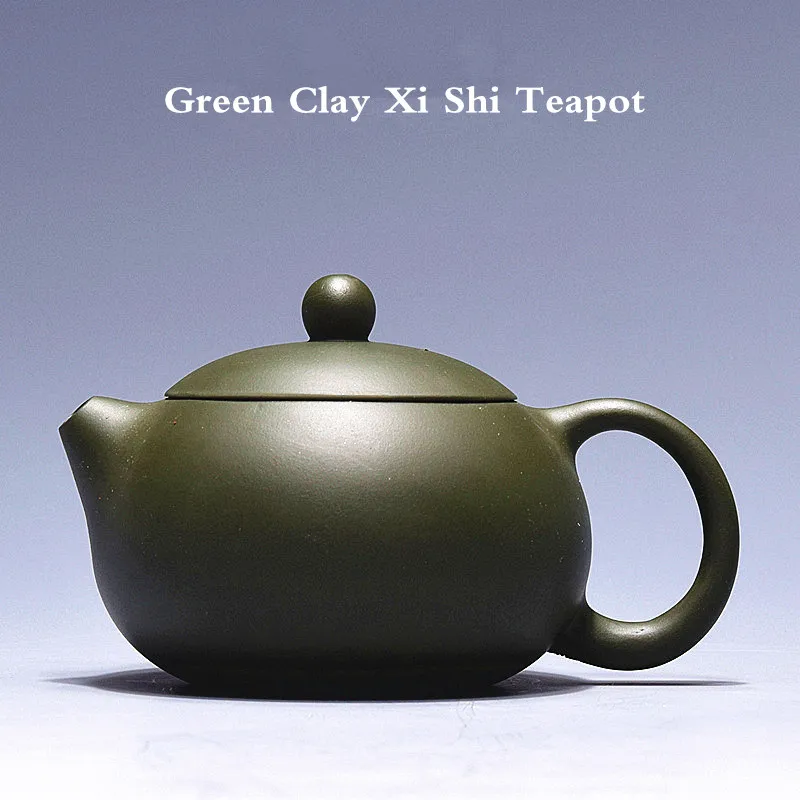230 мл все ручной работы редкий зеленый Глиняный Чайник аутентичный известный Исин Zisha китайский чайник кунг-фу черный чай подарок