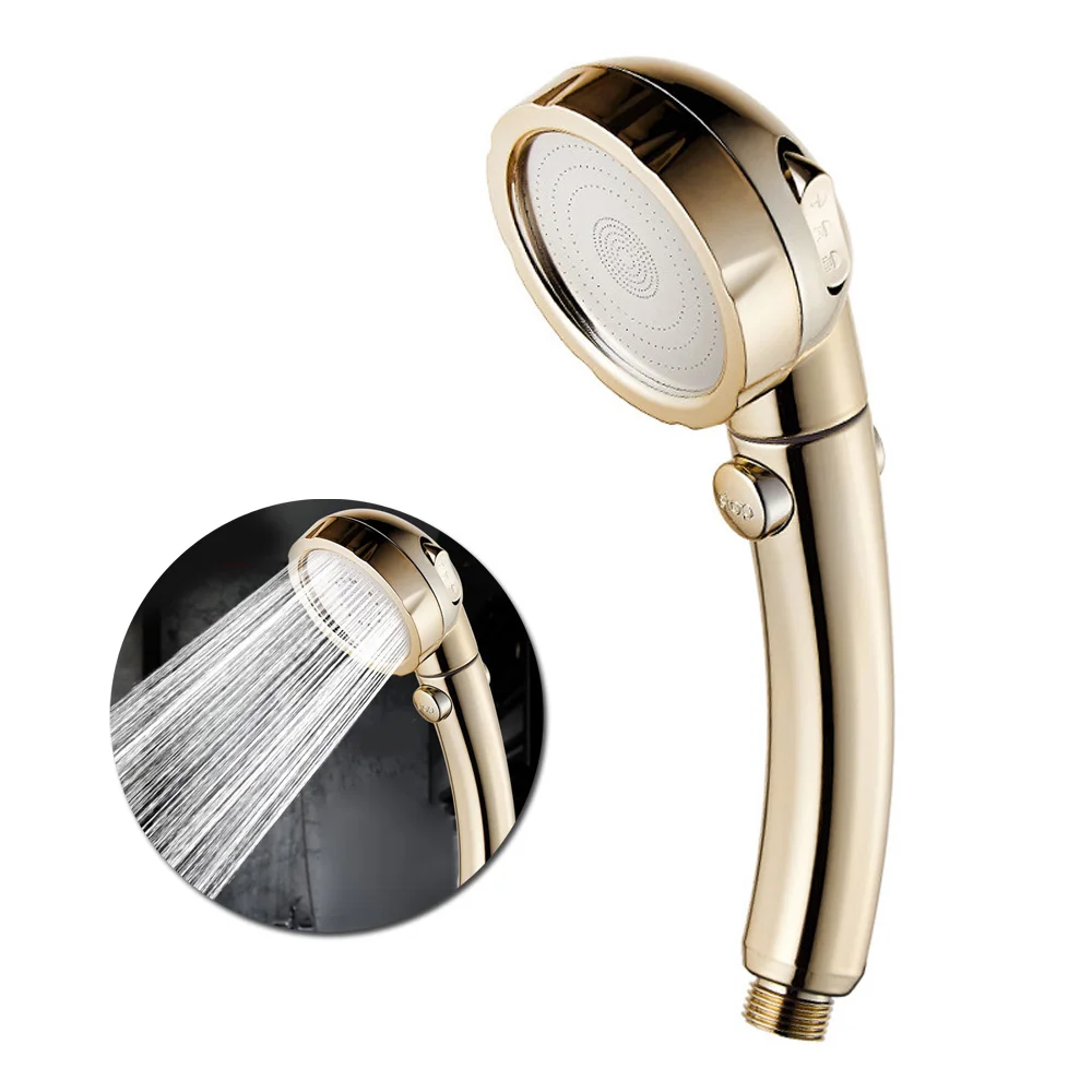 

Attachment Parts 360 Degrees Shower Head Rotating 3 Modes Water-Saving Nozzle One-button Switch Durable Useful