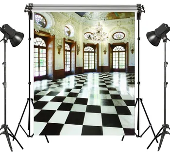 

Polyester Black White Floor Window Decor Washable No Crease Background Photography Backdrops Studio Props Photographic Seamless