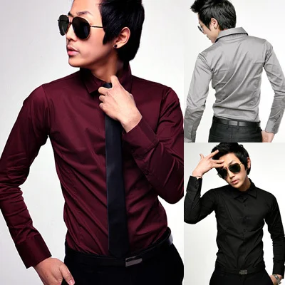 camiseta color vino hombre