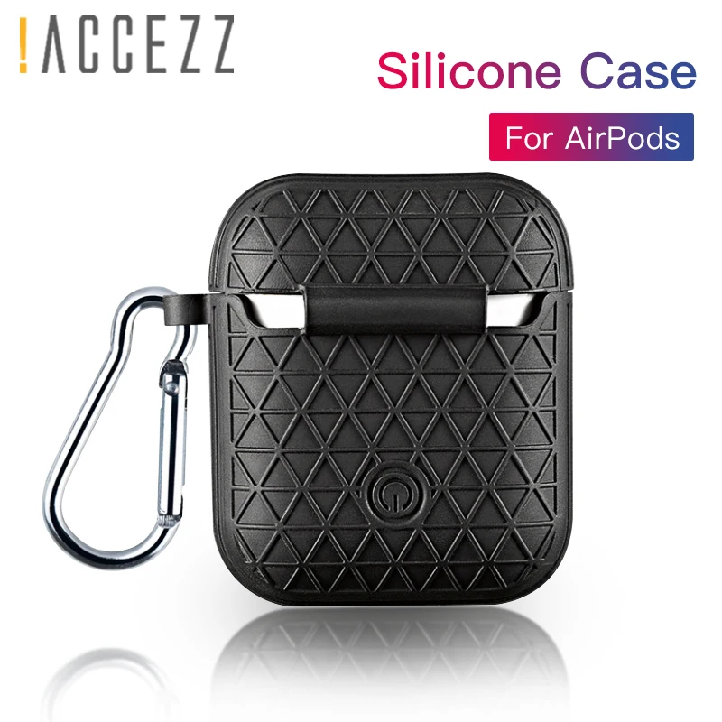 

!ACCEZZ TWS Bluetooth Wireless Earphone Case For Apple Airpods Earphone Cover Portable Headset Accessories Box With Keychain