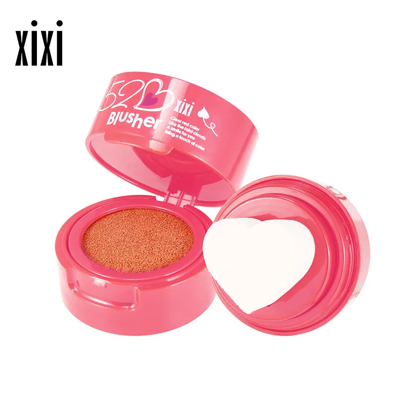 

XIXI Heart Stamp Blush Powder Palette Nude Face Cheek Matte Makeup Bronzer Rouge Face Pressed Powder Foundation Blusher Makeup