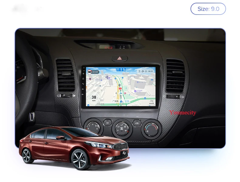 Youmecity/Новинка! 2G Оперативная память + 9 дюймов Octa 8 Core Android 1 автомобильный dvd видео gps