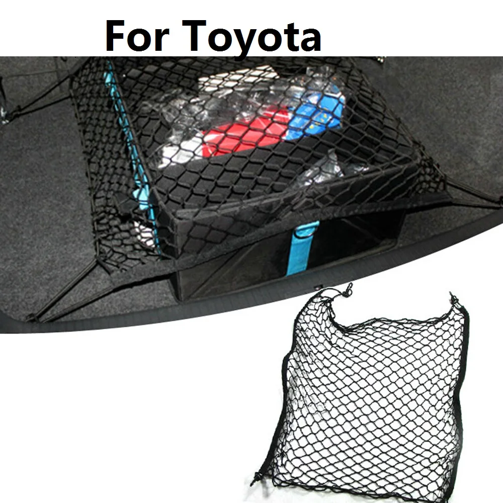 

Car Mesh Cargo Net Holder Trunk Elastic Storage 4 Hook For Toyota Sequoia Soarer Sprinter Carib Succeed Urban Cruiser Vanguard