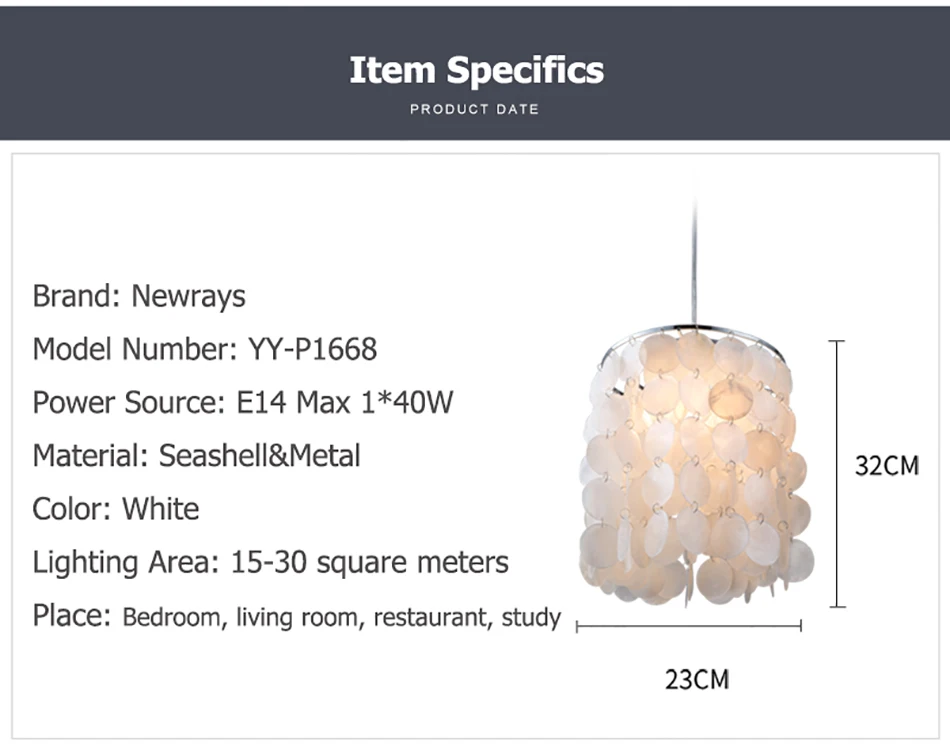 DIY Современная белая натуральная Подвеска из морской раковины лампы E14 Светодиодный ракушка освещение для столовой гостиной кухни спальни дома приспособление
