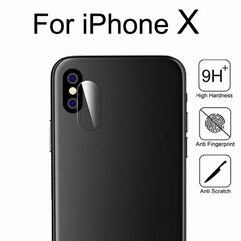 Защитный чехол для объектива камеры из закаленного стекла Apple iPhone 7 Plus 8 XS Max X XR 6 6S