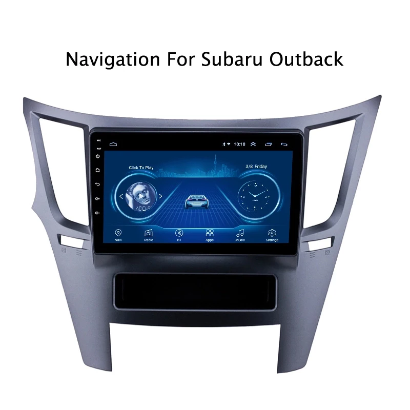 Best Super Slim Touch Screen Android 8.1 radio GPS Navigation for Subaru Legacy Outback 2009 Stereo Wifi Multimedia USB Bluetooth 0