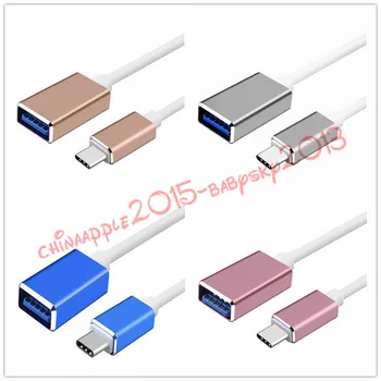 

otg Adapter metal alloyType C to USB Type A Adapter OTG Cable 15cm Type-c 3.1 Otg Cable for samsung android phone