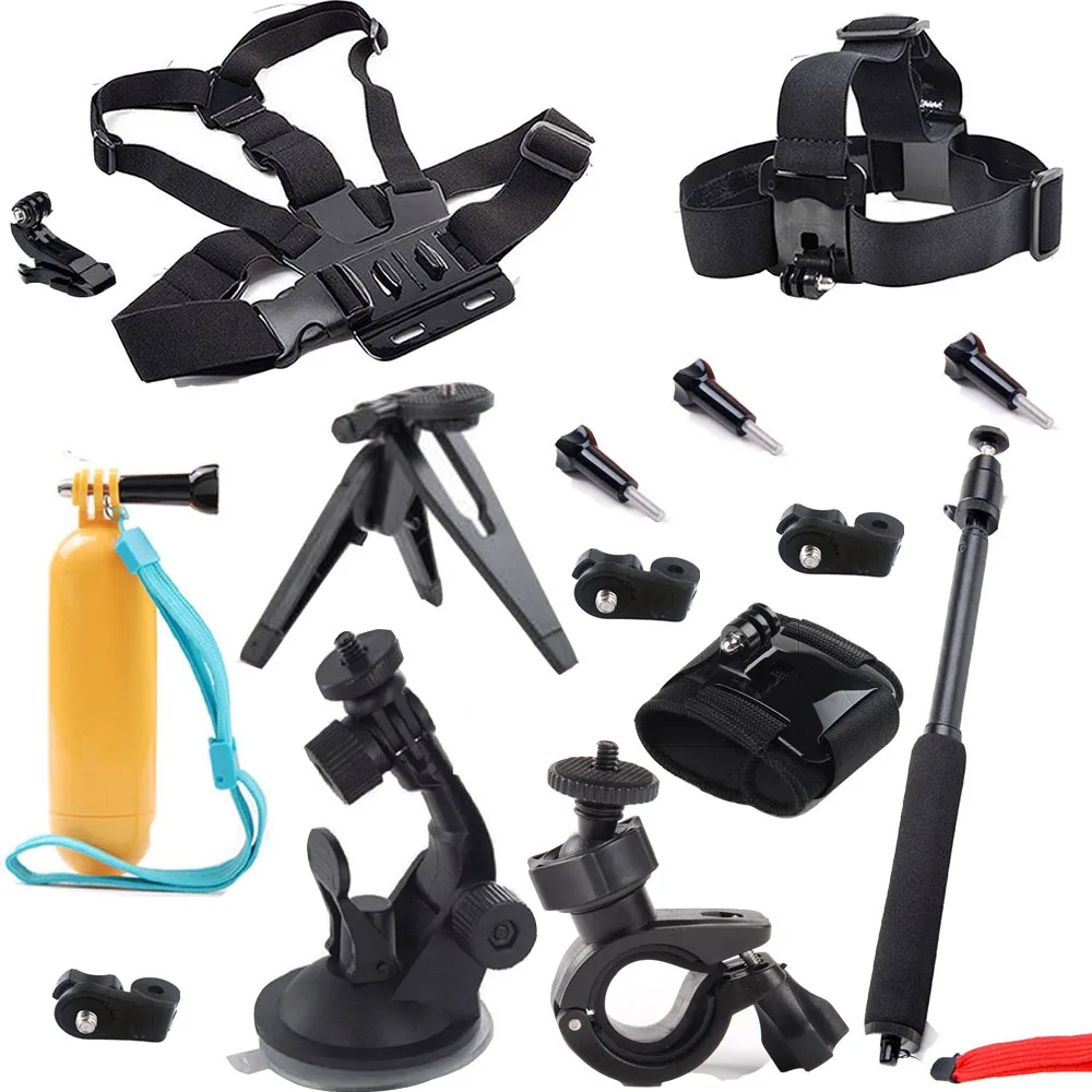for Kodak PixPro SP1/SP360 Kit Accessoires for Sony Action Cam HDR-AS100V AS20 AS200v AS30 AS15 AZ1 Mini FDR-X1000V/W 4K