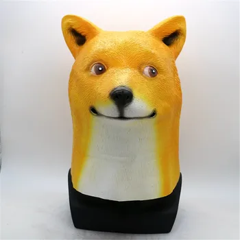 

Shiba Inu Dog Akita dog Animal Head Full Face Mask Halloween Party Festival Cospaly Costume Supplies Mask Dog Head Party Mask