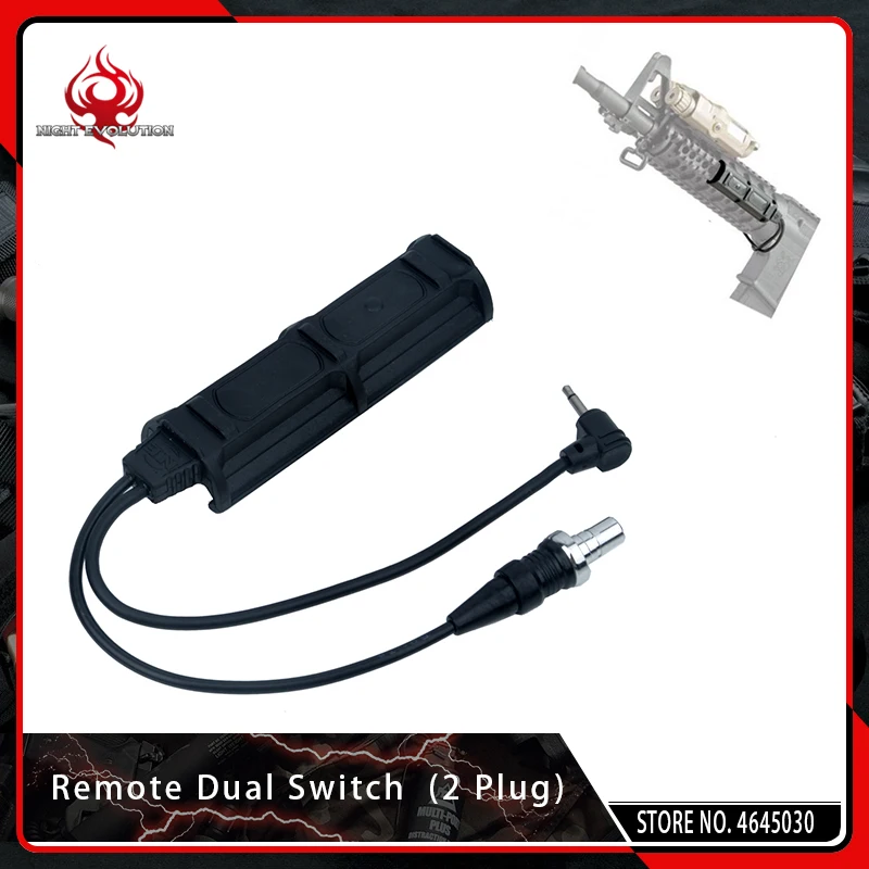 Night Evolution Softair Tactical Remote Dual Switch 2 Plug Military