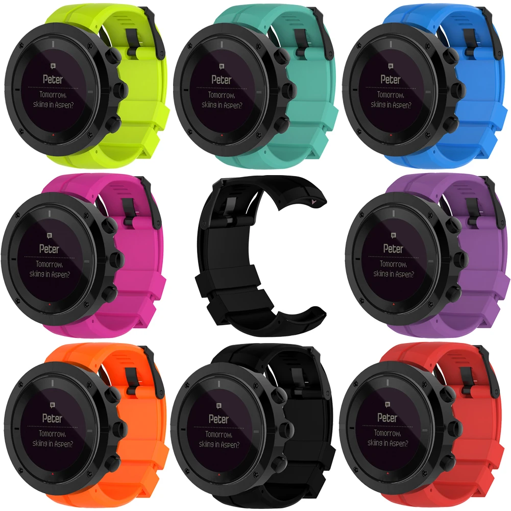 

For SUUNTO Watchband Strap Silicone Sport Watchband Bracelet Strap Band for SUUNTO KAILASH 7R/KAILASH Series Watch w/ Tools