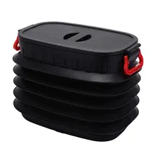 18л складной рыболовный ящик для хранения воды кемпинг стиральная рыболовное ведро с крышкой