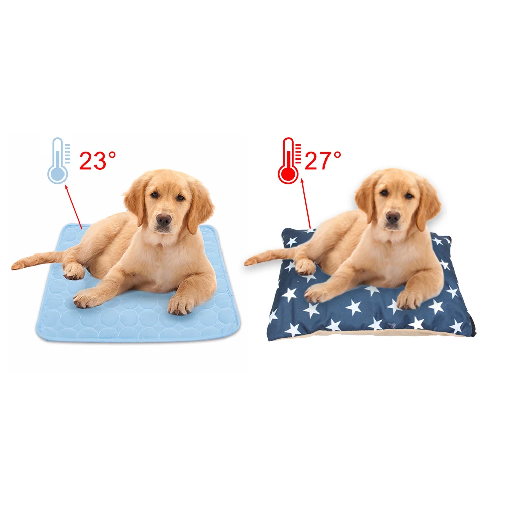 Summer Pet Dog Cooling Mats Cooler Bed Mattress Sofa Cushion