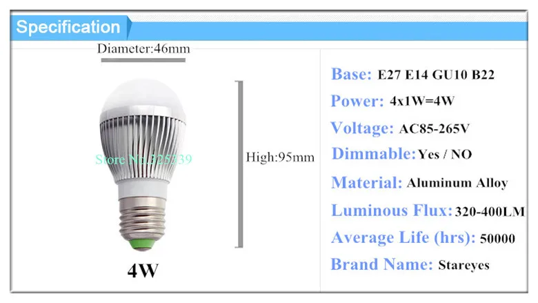 8 шт. с регулировкой яркости бурлящие шары AC85-265V 5 Вт 4 Вт 3 Вт E14 E27 B22 GU10 высокой мощности Светодиодный шар светильник Светодиодный лампа светодиодный потолочный светильник