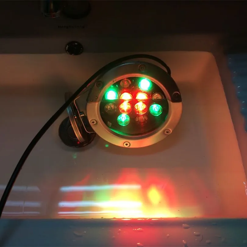 

IP68 waterproof rgb led underwater light 3W 6W 9W 12W 15W 18W 24W 36W AC12V swimming pool fountain aquarium fish tank pond lamp