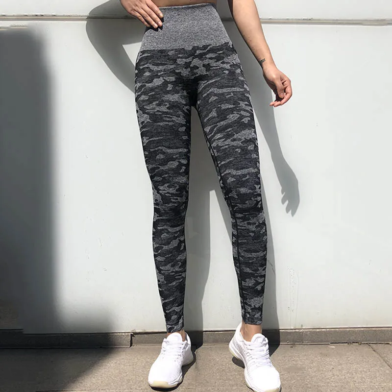 Kaminsky женские камуфляжные штаны с высокой талией для фитнеса, камуфляжные бесшовные леггинсы для тренировок, леггинсы с эффектом пуш-ап, сексуальные женские леггинсы