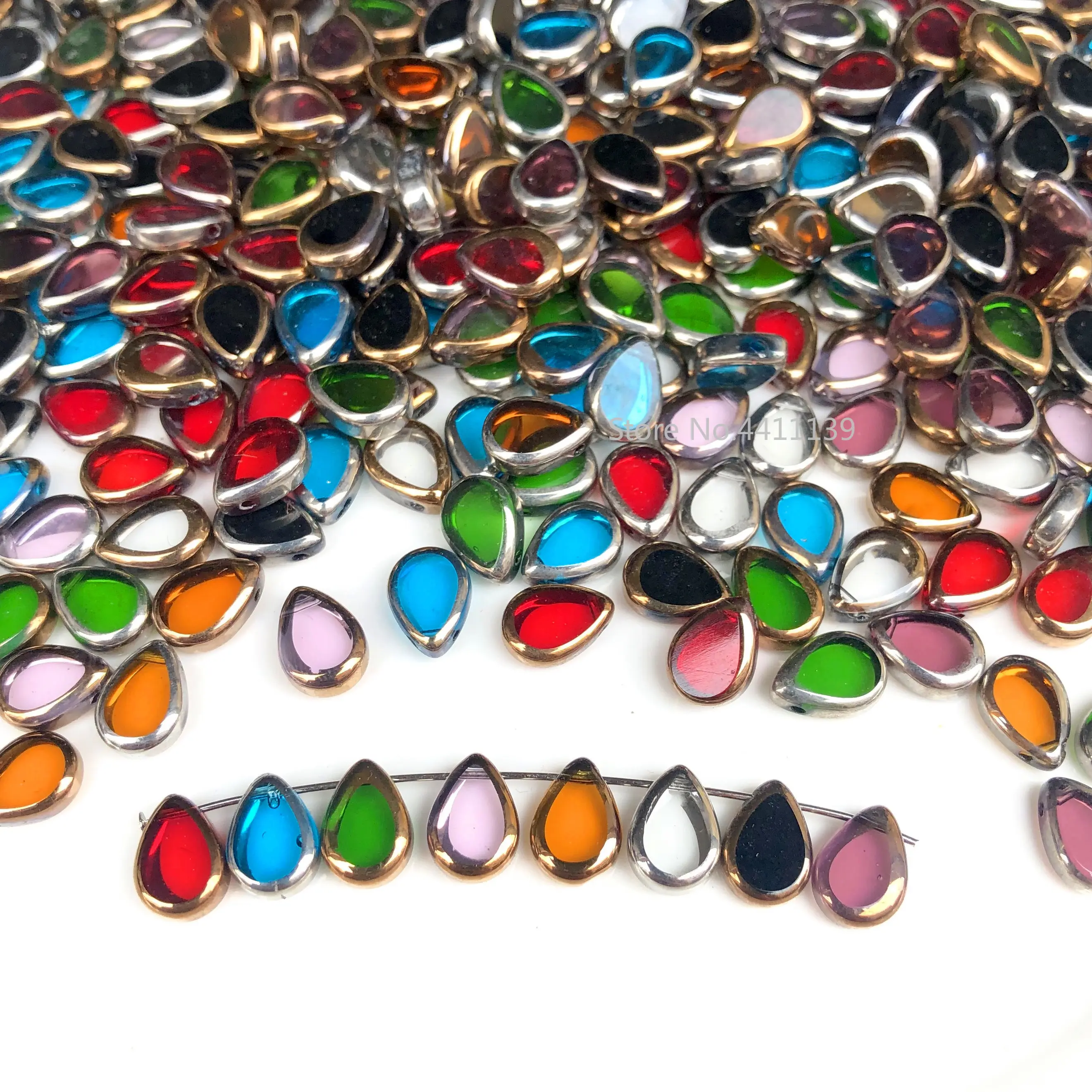 

100g 200+ Beads 11mm Golden Age Beads Lampwork Beads for Jewelry Making gifts for women women accessories