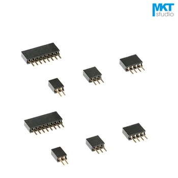 

100Pcs 1.27mm Pitch Single Row Straight Pins 4.3mm Female PTH Pin Header For Arduino 6P 7P 8P 10P