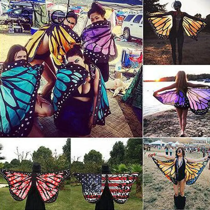 BTLIGE Fairy Wings Swimwear Women Multicolor Butterfly Bathing Suits