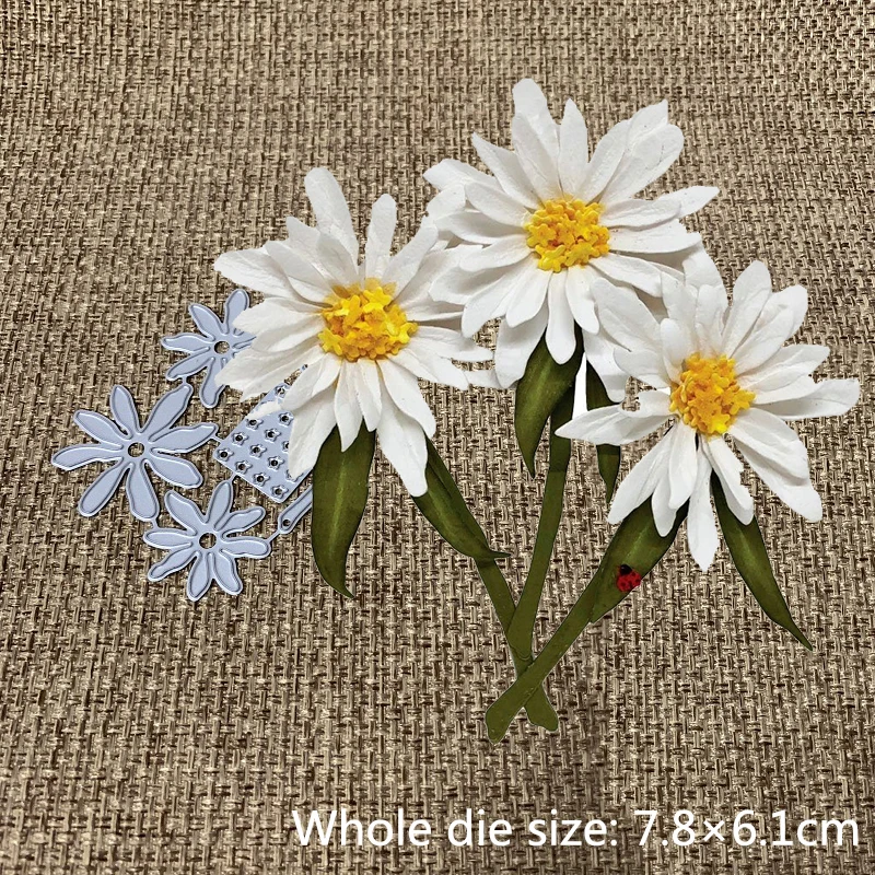 

New Design Craft Metal Cutting Dies Cut Die Mold Shasta Daisy flower Scrapbooking DIY Album Paper Card Craft Embossing Die Cuts