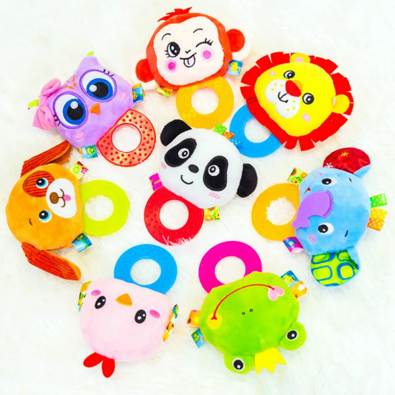 

Cartoon Animal Soft Baby Rattle Toys Newborn Infant Toys Teething Development Educational Children Gift for 0-12 Months