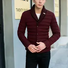 Горячее предложение зимняя мужская новая модная утепленная хлопковая стеганая куртка Тип культивировать нравственность Мужское пальто