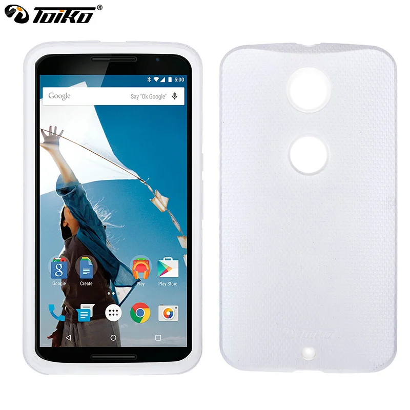 Силиконовый чехол toyko X Guard PC для Motorola Moto Google Nexus 6, двухслойный Гибридный чехол для телефона, защита от падения, защитный чехол для мобильного телефона - Цвет: Белый