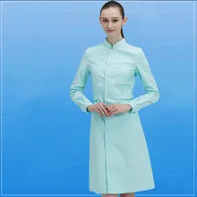 Scrubмедицинская форма женский длинный рукав стоячий воротник Женский медицинский Халат медицинский лабораторный халат больничный доктор тонкий многоцветный