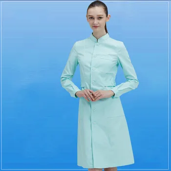 

Scrubmedical uniform female long sleeve stand collar female medical coat medical laboratory coat hospital doctor Slim multicolor