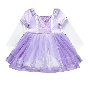 

Girls Toddler Princess Rapunzel Costume theTangled Halloween Cosplay Purple Casual Dress Long Sleeves Christmas Birthday Party