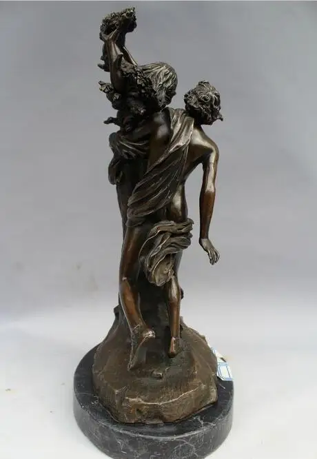 

free 14"Western Art sculpture Bronze Marble Nude Belle Women Men Statue fast