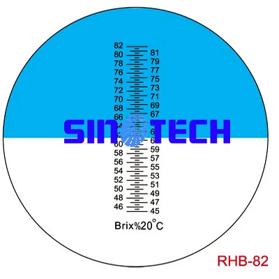 Ручной рефрактометр Брикса 45-82% по шкале Брикса RHBN-82ATC с вне постоянного srewer