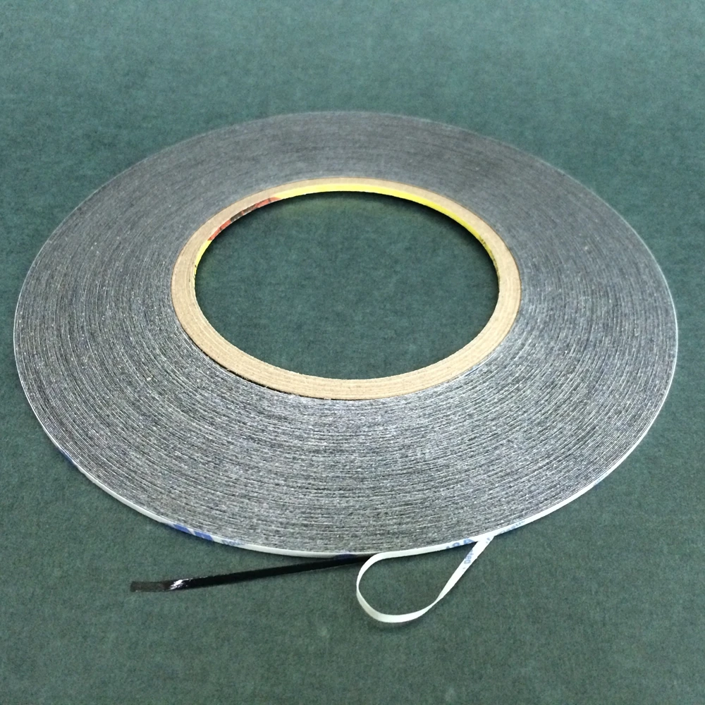 10pcs 1mm*50M Super Slim & Thin 3M 9448 Black Double Sided Adhesive