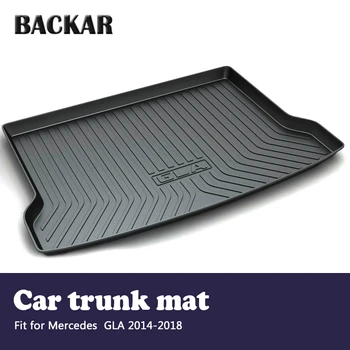

Backar Car Cargo Rear Trunk Mat Styling Boot Liner Tray Anti-slip For Mercedes GLA X156 2014 2015 2016 2017 2018 Accessories