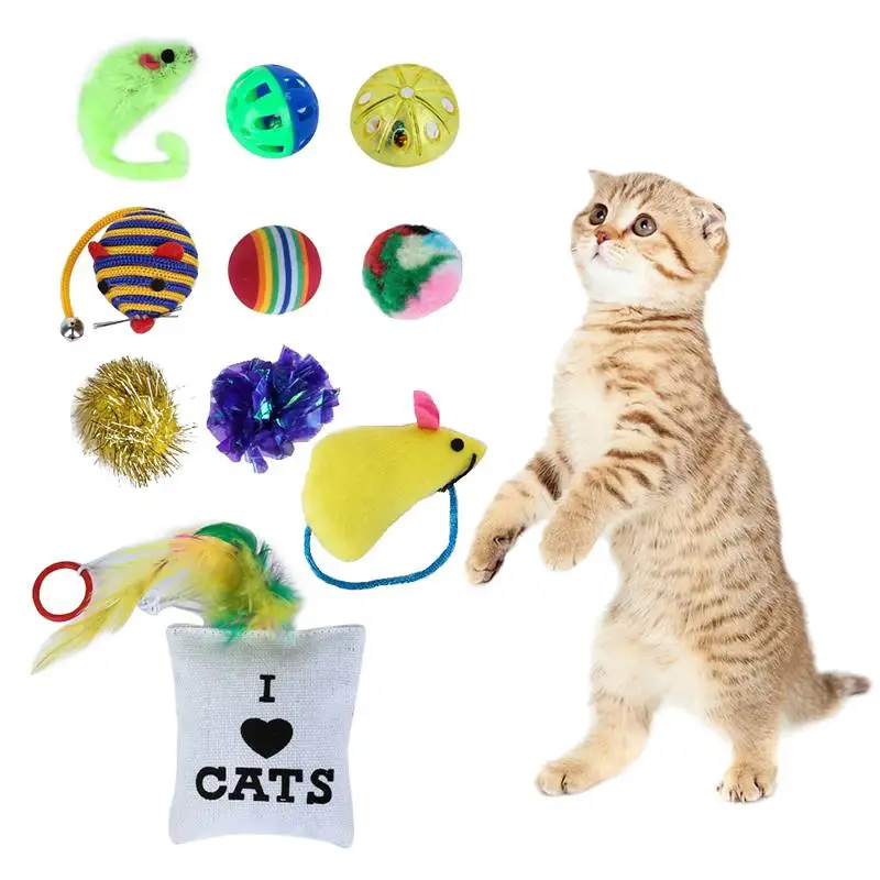 

New 18 Variety Small Mini Cat Toy Mouse Game Gift Toys for Cats Dogs Kitten Pet Toy Value Packets Mouse Ball Socks Gift