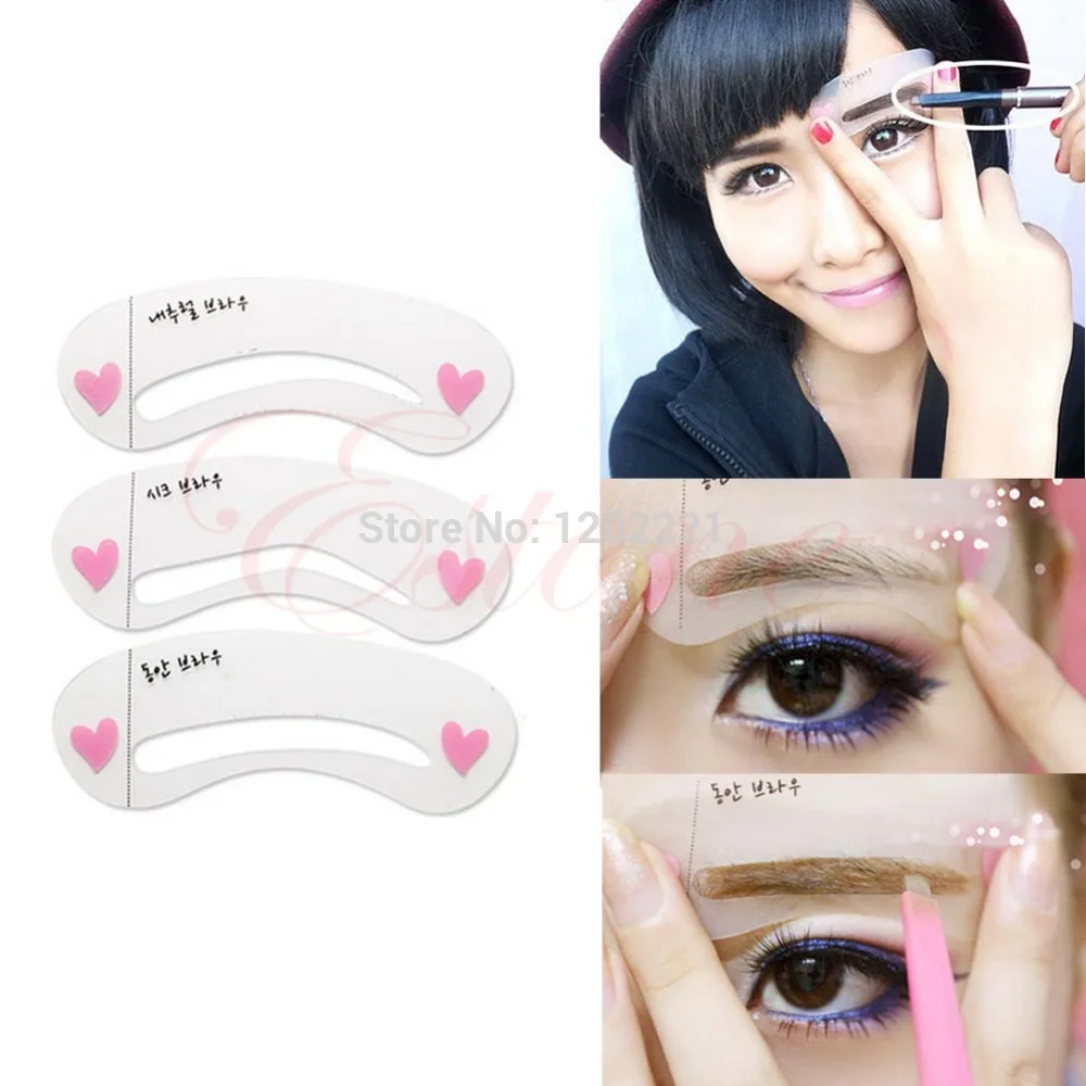 

YAS Make-Up Stencil Grooming Shaping Assistant Template Eyebrow Drawing Card Brow Pro