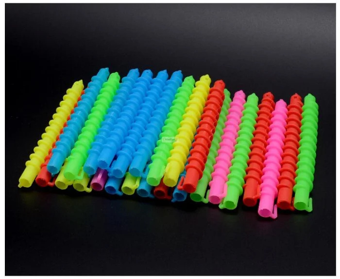 26pcs Plastic Hair styling tool Hair curling tools Spiral Hair Perm Rod Long curling spiral stick small styling tools Barber Salon Hairdressing accessory