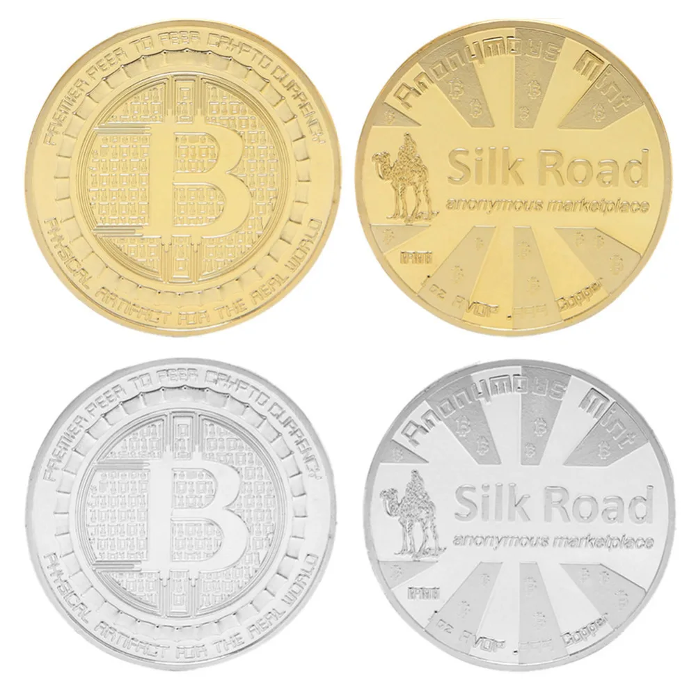 Art Collection Gold Plated Bitcoin specie Ethereum Coins Collectible Coins Lite coin CollectionCommemorative Coins hard currency