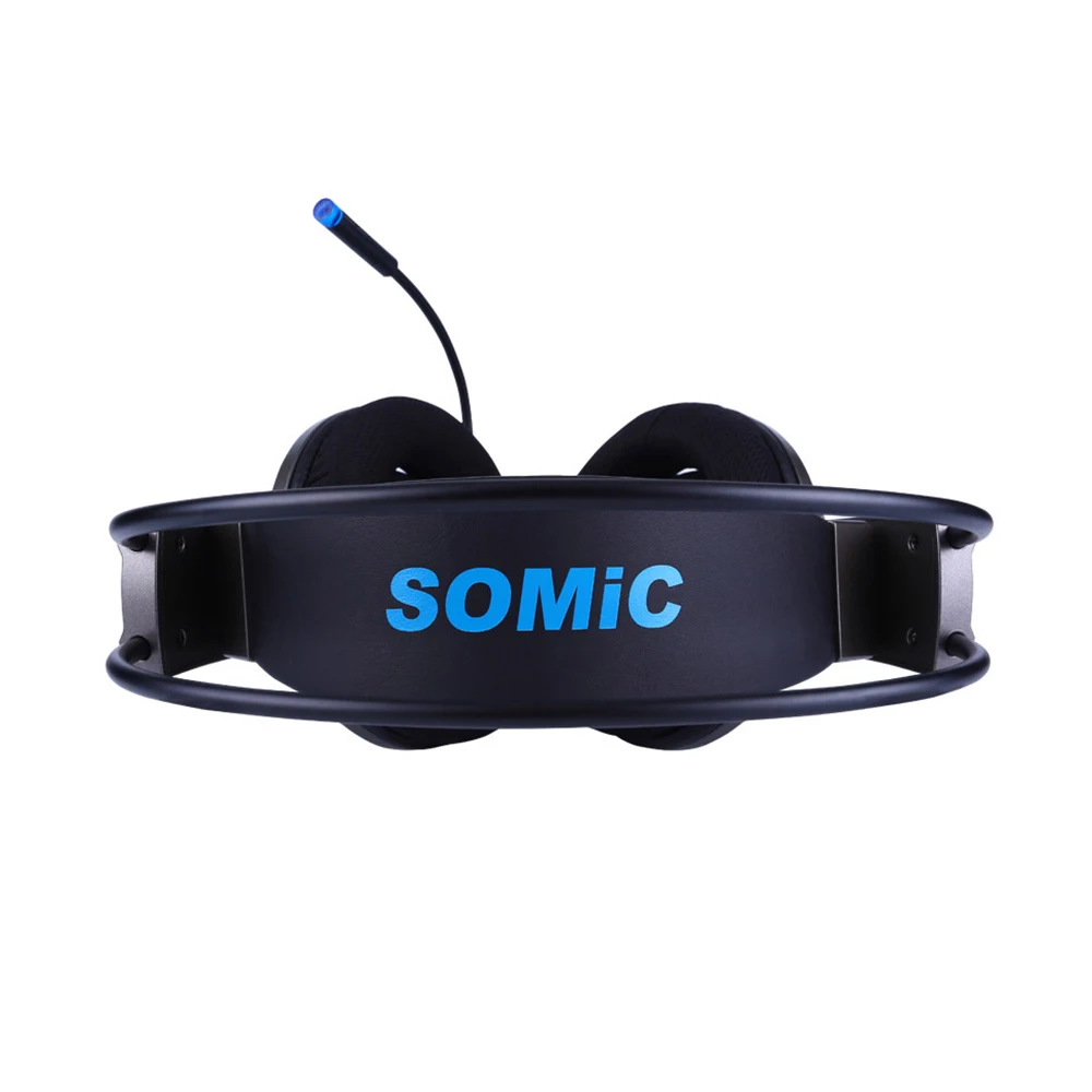 SOMIC G955 USB Проводные 7 1 звук шумоподавление крутые наушники светодиодный игровая