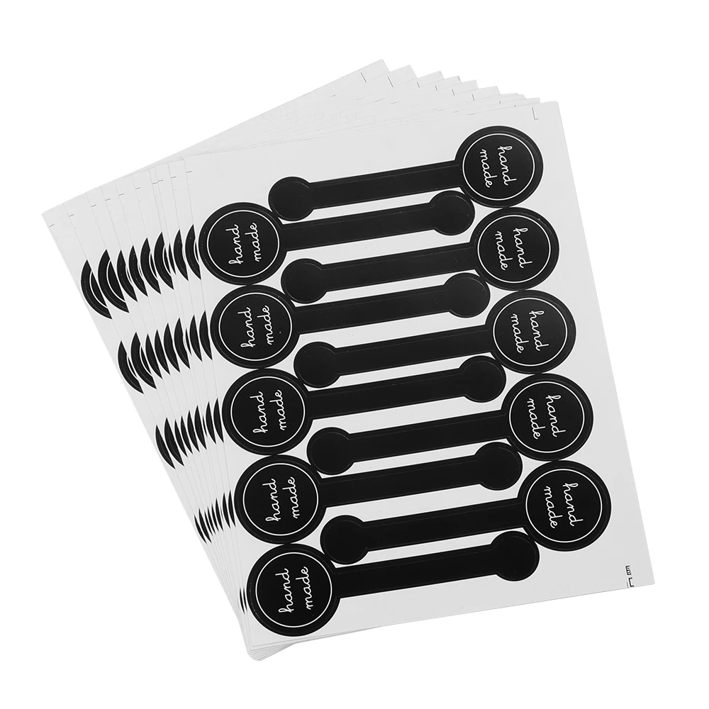 Buy 2/10 sheets Black Handmade Seal Adhesive Sticker